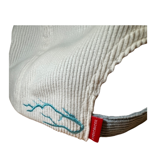 Fuckcancer 90s style 2-Tone Corduroy Hats Electric Blue