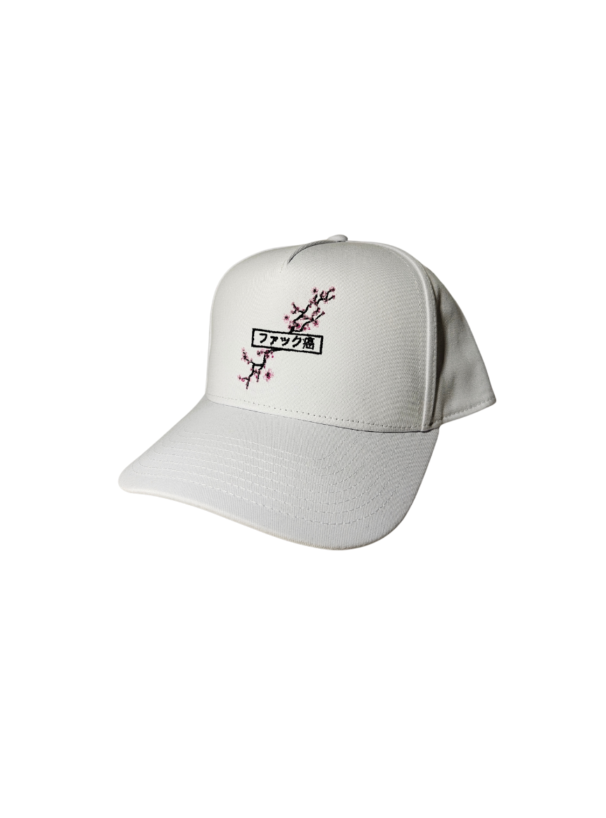 Custom Japanese Fckcancer Embroided hats