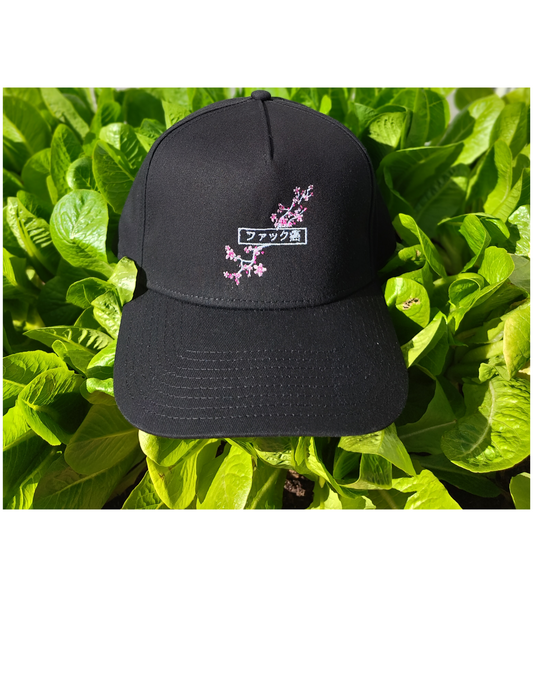 Custom Japanese Fckcancer Embroided hats