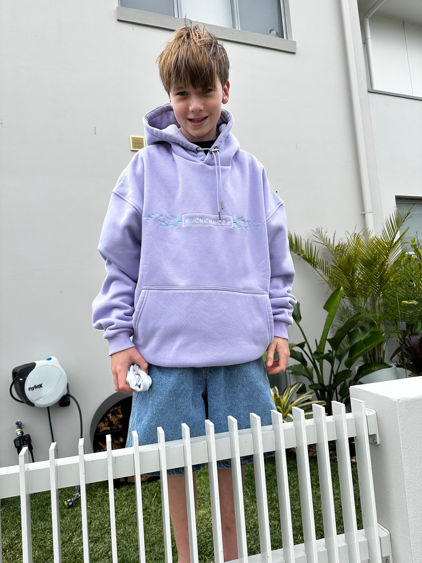 Fuckcancer Violet hoodie