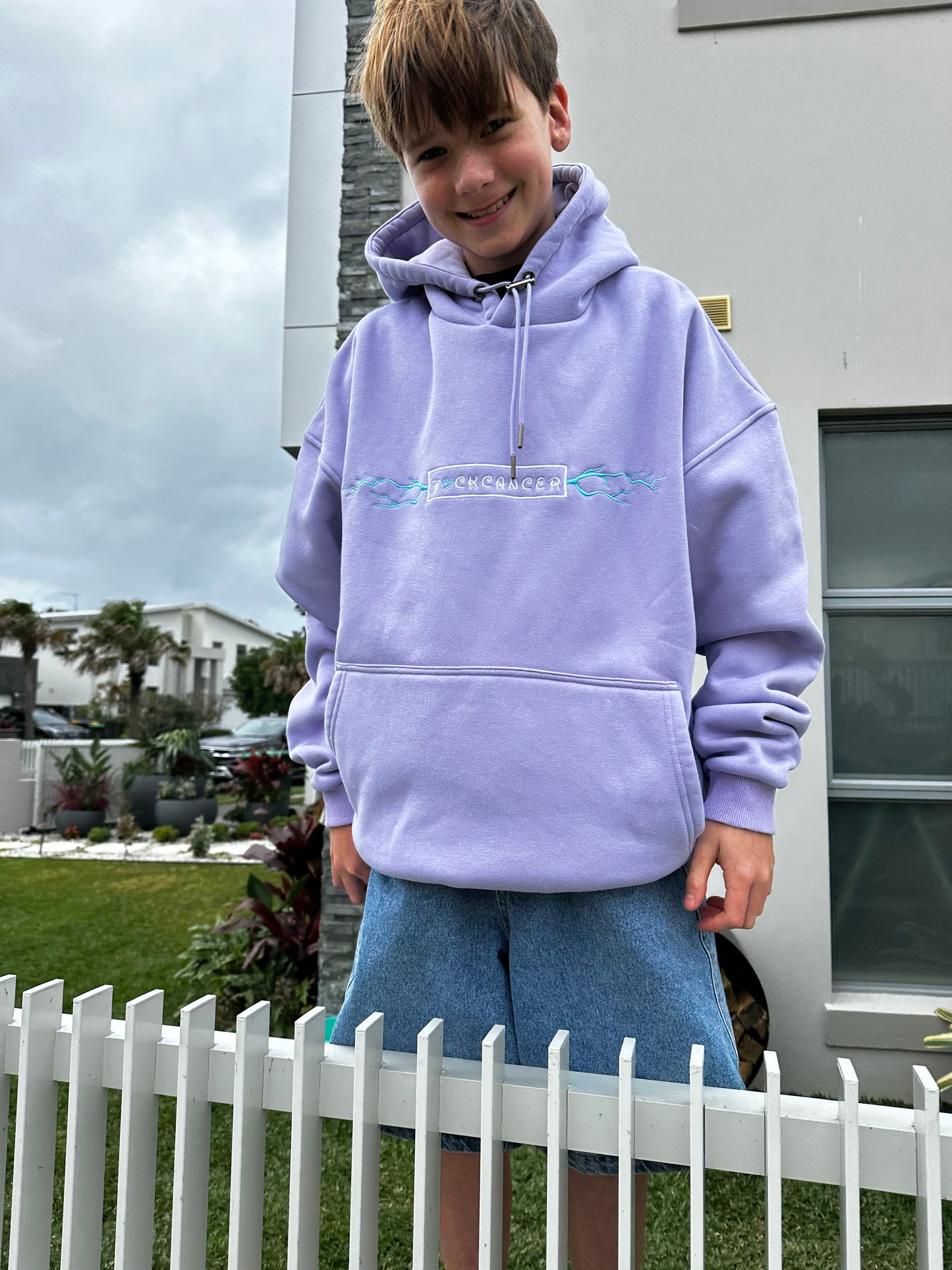 Fuckcancer Violet hoodie