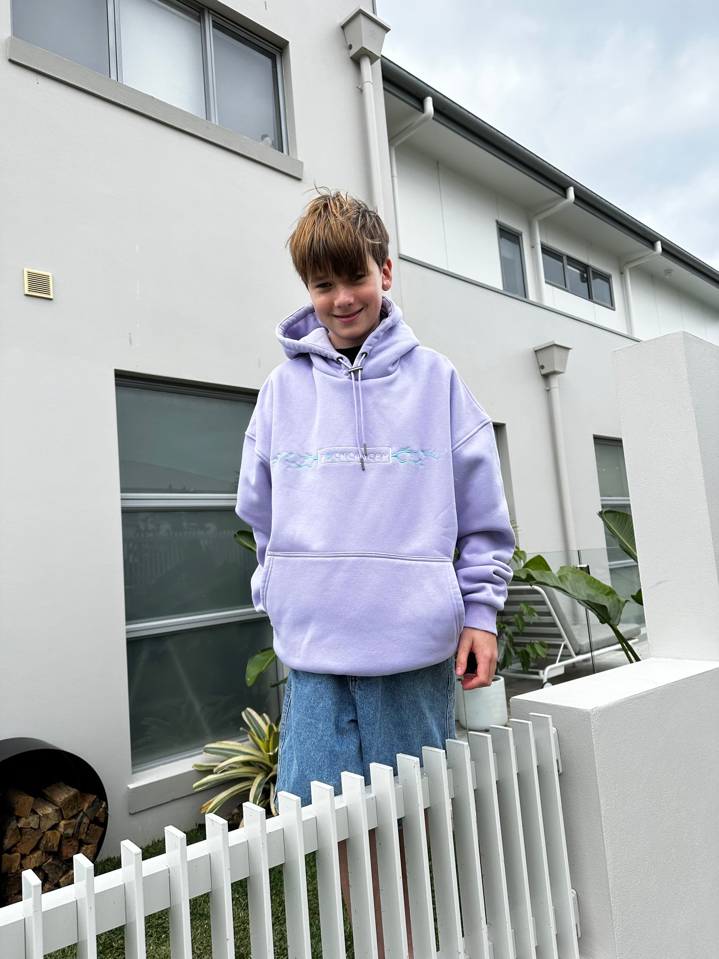 Fuckcancer Violet hoodie